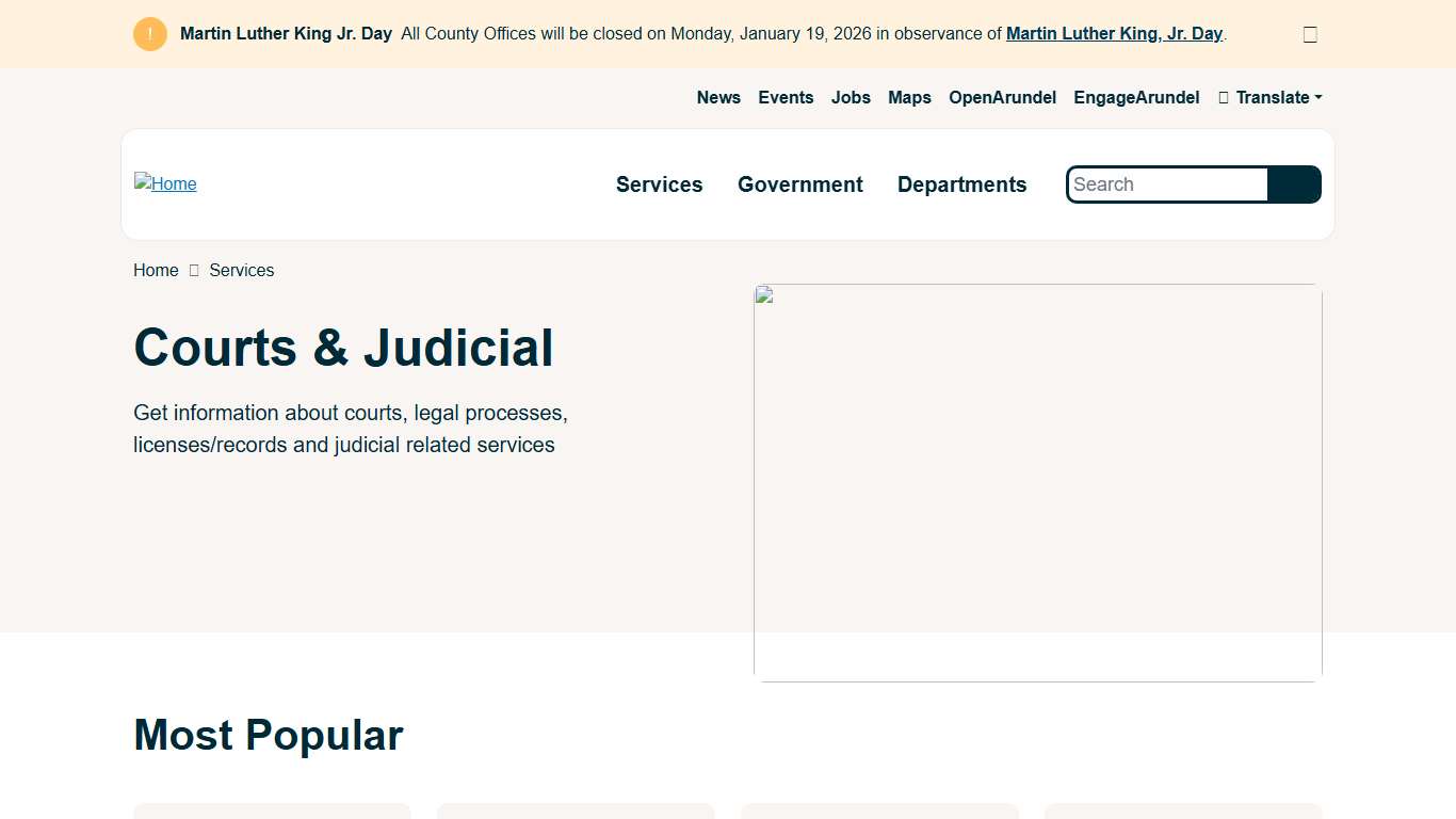 Courts & Judicial | Anne Arundel County Government